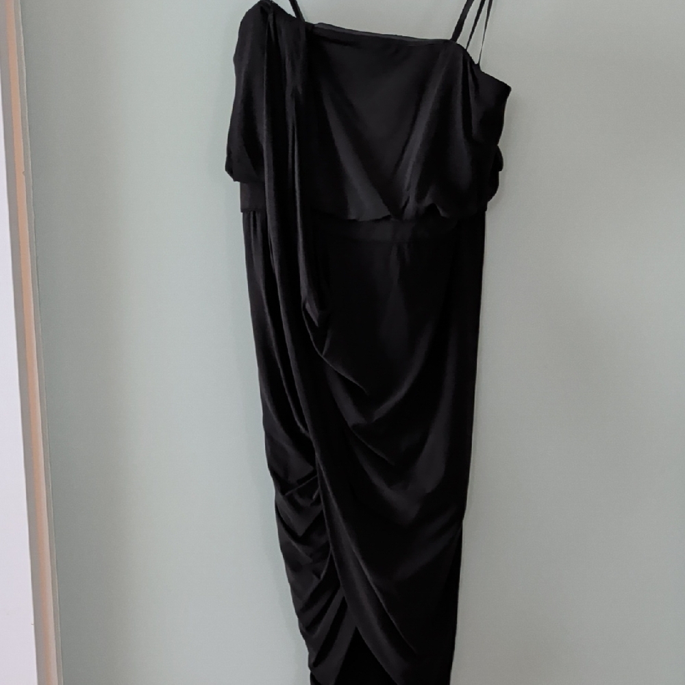 BCBGMaxAzria Elegant Black Asymmetrical Dress